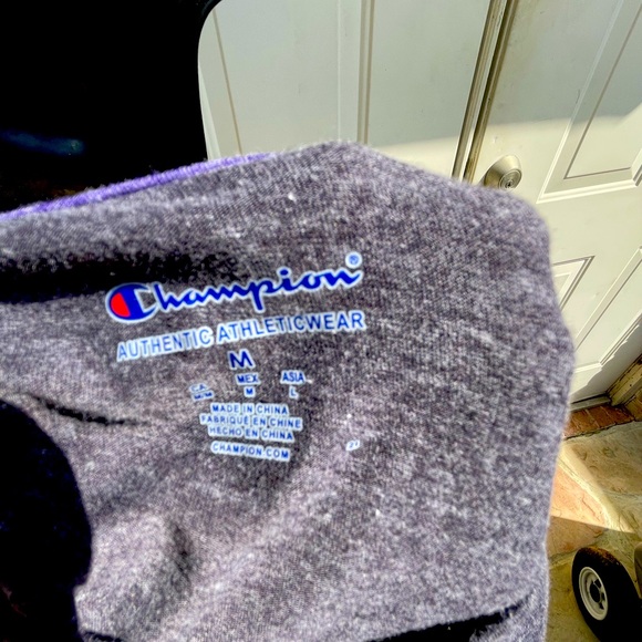 Champion, TCU Horned Frogs, Gray, Short Sleeve, Shirt, Size Medium - Picture 3 of 3